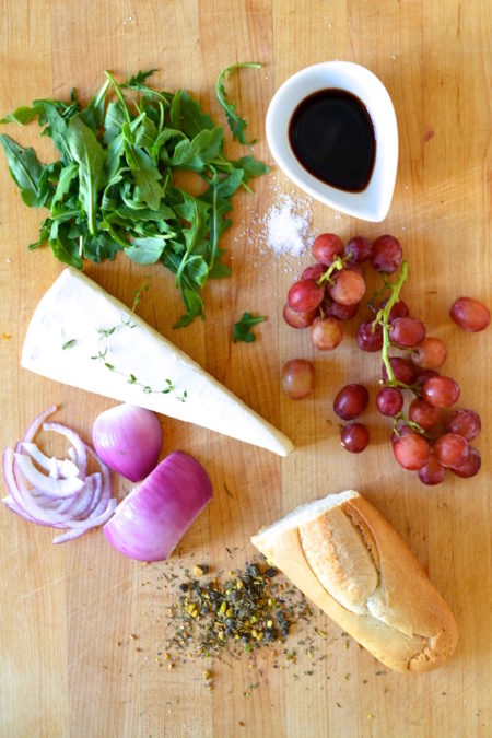 Brie Cheese  and Grape Baguette