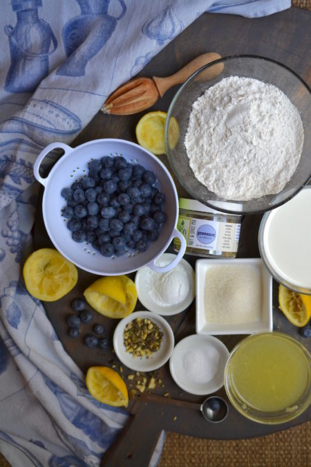 Blueberry Scones with Lemon Glaze - Glory Kitchen