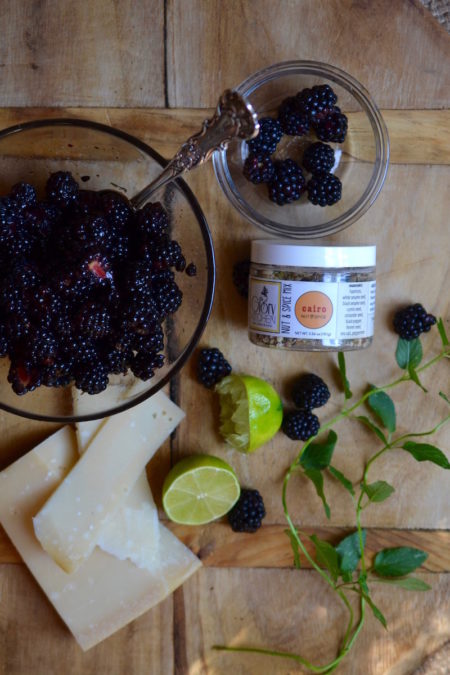 Blackberry and Parmesan Appetizer - Glory Kitchen