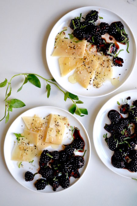 Blackberry and Parmesan Appetizer - Glory Kitchen