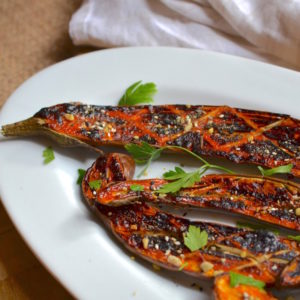 Miso Chili Glazed Eggplant - Glory Kitchen