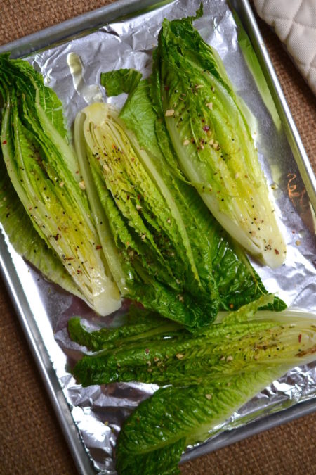 Charred Romaine with Green Goddess Dressing