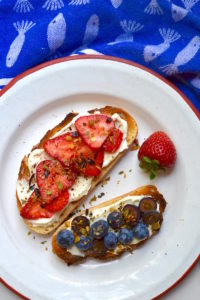 Strawberry & Blueberry Crostini - Glory Kitchen