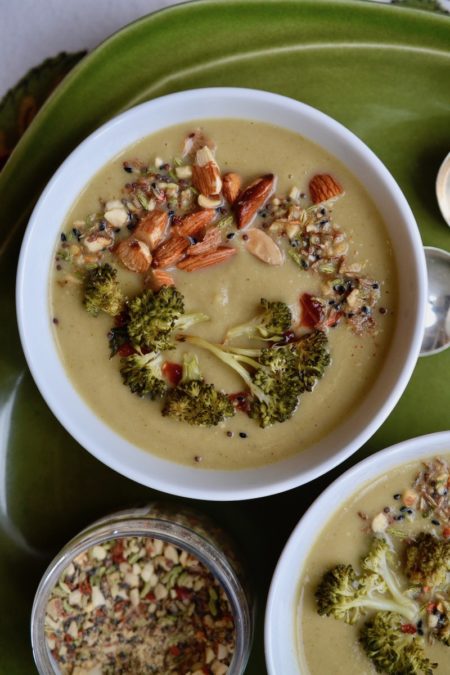 Broccoli and Cauliflower Soup - Glory Kitchen