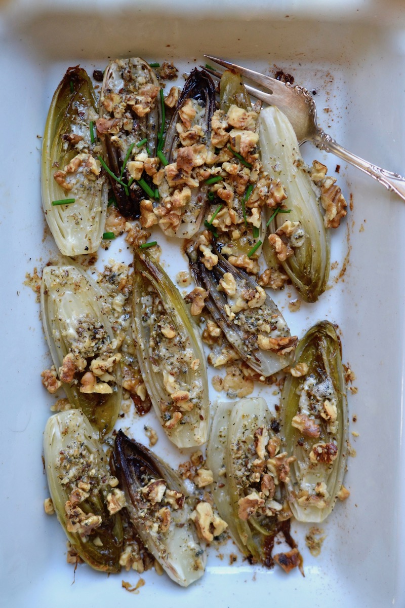 Belgian Endive with Walnuts and Blue cheese - Glory Kitchen